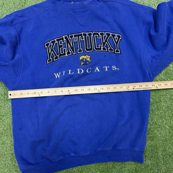 VTG Kentucky Wildcats Blue Embroidered Sweatshirt Adult Pullover - Picture 5 of 5